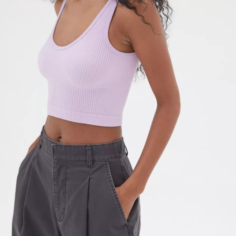UO Out From Under Drew Seamless Ribbed Bra Top